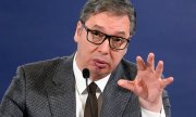 Le président serbe, Aleksandar Vučić. (© picture alliance / ASSOCIATED PRESS  Darko Vojinovic)