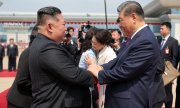 Kim Jong-un (left) and Xi Jinping in Pyongyang on 9 June 2026. (© picture alliance / KCNA via KNS via AP / Uncredited)