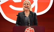 Nach der Wahl: Die Parteichefin der Sozialdemokraten, Magdalena Andersson. (© picture alliance / TT NEWS AGENCY / Jonas Ekströmer/TT)