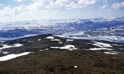 A view of the mountains in the Halti region in the Finnish part of Lapland. (© picture-alliance/dpa)