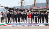 Les participants au sommet des Balkans orientaux en Italie, à Trieste. (© picture-alliance/dpa)