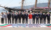 Les participants au sommet des Balkans orientaux en Italie, à Trieste. (© picture-alliance/dpa)