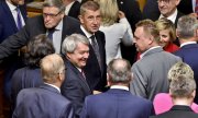 Andrej Babiš (middle) heads Prague's new minority government.(© picture-alliance/dpa)