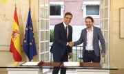 Pedro Sánchez (left) and Pablo Iglesias. (© picture-alliance/dpa)