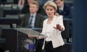 "Wer dieses Europa schwächen will, findet in mir eine Gegnerin", sagte Ursula von der Leyen. (© picture-alliance/dpa)