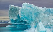 Batı Grönland'ta İlulissat sahil kenti önünde buzdağları. (© picture-alliance/dpa)