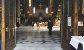 Une église vide, à Kiev, en Ukraine. (© picture-alliance/dpa)