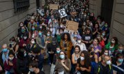 Demonstration in Barcelona am 7. Juni. (© picture-alliance/dpa)