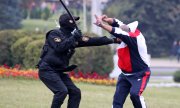 Lors d'une manifestation brutalement réprimée, le 11 octobre 2020. (© picture-alliance/dpa)