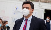 Greek Health Minister Vassilis Kikilias on April 19. (© picture-alliance/Konstantinos Zilos)