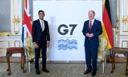 German Finance Minister Olaf Scholz with his British counterpart Rishi Sunak describe the agreement as a "tax revolution". (© picture-alliance/Alberto Pezzali)