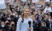 İklim aktivisti Greta Thunberg 24 Eylül 2021'de Berlin'de. (© picture alliance / ASSOCIATED PRESS / Markus Schreiber)
