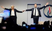Marine Le Pen et Jordan Bardella. (© picture-alliance/AP Photo/Lewis Joly)