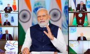 Le Premier ministre indien, Narendra Modi, a présidé le sommet virtuel. (© picture alliance / ASSOCIATED PRESS / Uncredited)