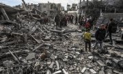 Le gouvernement israélien considère que Rafah est le dernier bastion du Hamas, dans lequel l'organisation islamiste se servirait des civils comme de boucliers humains. (© picture alliance/dpa / Abed Rahim Khatib)