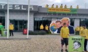 Greenpeace protest against Trump and Musk on 11 June in the Czech Republic. (© picture alliance / CTK / Kholl Jan)
