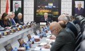 Cabinet meeting chaired by Palestinian Prime Minister Mohammad Mustafa in Ramallah on 22 July 2025. (© picture alliance / Anadolu / Palestinian Presidency / Handout)