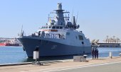 La corvette "Contraamiral Roman" mise en service en juillet 2026 par la marine roumaine. (© picture alliance / Anadolu / Mehmet Serkan Eruysal)