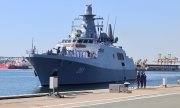 Die im Juli 2026 von der rumänischen Marine neu in Dienst gestellte Korvette "Contraamiral Roman". (© picture alliance / Anadolu / Mehmet Serkan Eruysal)