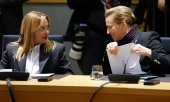 Meloni and Frederiksen at an EU summit in Brussels in January 2026. (© picture alliance / ASSOCIATED PRESS / Geert Vanden Wijngaert)