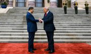Mitte Mai 2026 wurde Trump als Staatsgast von Xi in Peking empfangen, jetzt erfolgt der Gegenbesuch. (© picture alliance / ZUMAPRESS.com  Handout/White House)