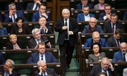 Jarosław Kaczyński, leader of the national conservative ruling party PiS. (© picture-alliance/dpa)