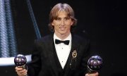 Luka Modrić at the award ceremony in London. (© picture-alliance/dpa)