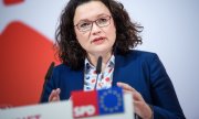 Andrea Nahles, leader of the SPD (© picture-alliance/dpa)