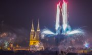 New Year's fireworks in the Croatian capital Zagreb. (© picture-alliance / dpa)