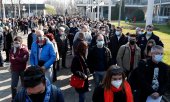 Serbien öffnete am Wochenende seine Impfzentren für Bürger der umliegenden Staaten. (© picture-alliance/Darko Vojinović)