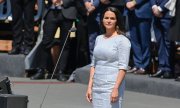 Katalin Novák bei ihrem Amtsantritt am 14. Mai. (© picture alliance/EPA/Szilard Koszticsak)