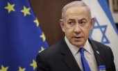 Netanyahu during a visit by German Foreign Minister Annalena Baerbock to Israel in April 2024 (© picture alliance / AA / photothek.de / Kira Hofmann)