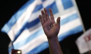 "Oxi – Nein", sagten 2015 Demonstranten zu den Sparauflagen für Griechenland. (© picture alliance/AP Photo/Petros Giannakouris)