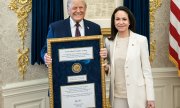 US-Präsident Donald Trump und María Corina Machado im Weißen Haus
(© picture alliance/abaca)