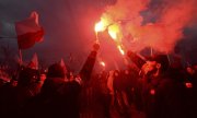 Марш националистов и ультраправых в Варшаве, 11-е ноября 2017-го года. (© picture-alliance/dpa)