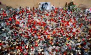 Tributes to Jan Kuciak and his fiancée Martina Kusnirova. (© picture-alliance/dpa)