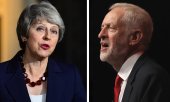 Theresa May et Jeremy Corbyn. (© picture-alliance/dpa)