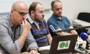 Пресс-конференция профсоюза, Бельфор, 29-е мая 2019-го года. (© picture-alliance/dpa)