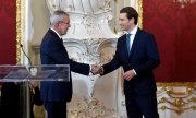 Федеральный президент Австрии Александр ван дер Беллен и канцлер Себастьян Курц в ходе церемонии приведения канцлера к присяге, 7-е января 2020-го года. (© picture-alliance/dpa)