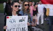 Rally in Minsk in support of Belarusian IT companies in early September 2020 (© picture-alliance/dpa)