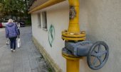 Une conduite de gaz, à Chișinău. (© picture alliance/MAXPPP)