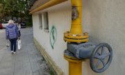 A gas pipe in Chișinău. (© picture alliance/MAXPPP)