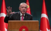 Президент Турции Реджеп Тайип Эрдоган 23 мая 2022 года. (© picture-alliance/ASSOCIATED PRESS/Uncredited)
