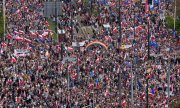 Opposition rally in Warsaw on 1 October. (© picture-alliance/ASSOCIATED PRESS / Czarek Sokolowski)