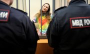 Саша Скочиленко в суде, 16 ноября 2023 года. (© picture alliance/Associated Press/Дмитрий Ловецкий)