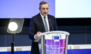Mario Draghi während einer Konferenz zur Wettbewerbsfähigkeit in Brüssel, 16.09.2025. (© picture alliance / ZUMAPRESS.com  Wiktor Dabkowski)