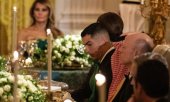 Portuguese footballer Cristiano Ronaldo at a dinner in honour of Saudi Crown Prince Mohammed bin Salman to the White House. (© picture alliance / Sipa USA Sipa USA)