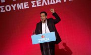 Alexis Tsipras's left alliance Syriza is ahead of the governing conservatives and Socialists in the polls. (© picture-alliance/dpa)