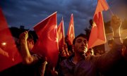 Proteste gegen die Armenien-Resolution des deutschen Bundestags am 3. Juni in Ankara. (© picture-alliance/dpa)