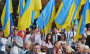 Feier zum 25. Unabhängigkeitsjubiläum der Ukraine in Lviv. (© picture-alliance/dpa)